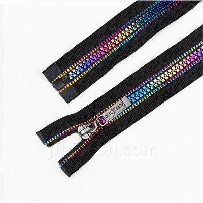 जैकेट के लिए ओपन एंडेड मेटल ज़िप्स