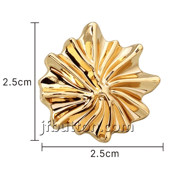 Metal Leaf Textured Button suppliers