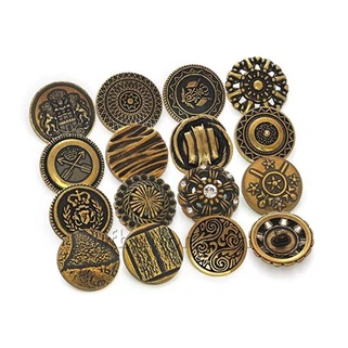 प्राचीन पीतल ब्लेज़र बटन