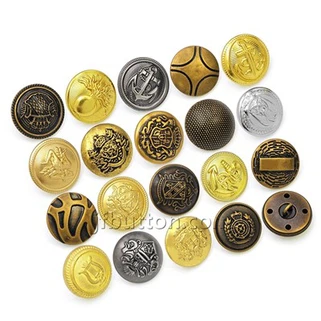 वर्दी के लिए पीतल सीना टांग बटन
