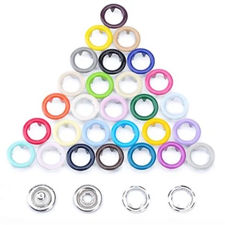 रंगीन प्रोंग स्नैप बटन