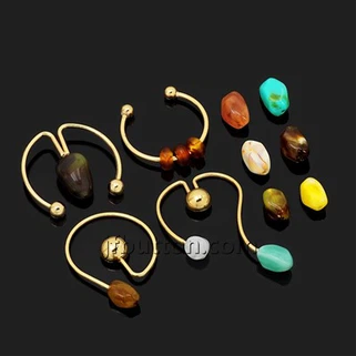 कस्टम ब्लैक बिकिनी मेटल रिंग