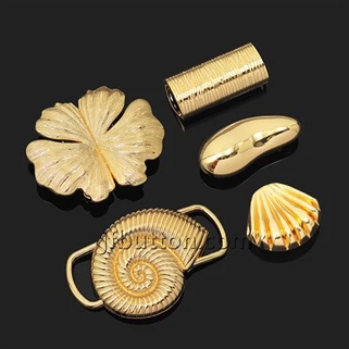 सोने के शंख धातु की बकल