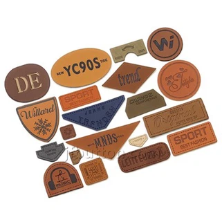 चमड़े के हस्तनिर्मित लेबल