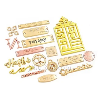 बैग के लिए धातु नाम प्लेट