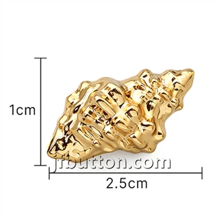 मिनी स्वर्ण शंख बटन