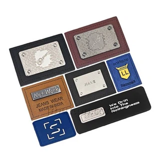 Crochet आइटम के लिए व्यक्तिगत चमड़े के लेबल