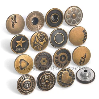 जींस के लिए रिवेट बटन