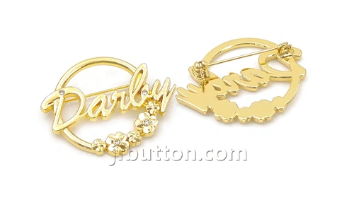 Safety Pin Metal Labels Safety Pin Metal Labels