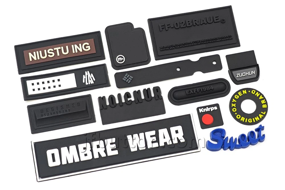 black silicone label black silicone label